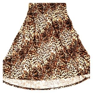 Leopard print Lularoe Azure skirt